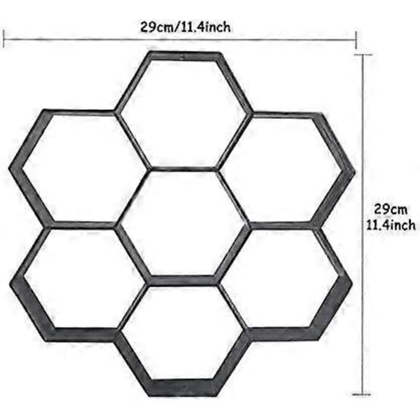 Betonikiveysmuotti 29 x 29 cm Polku Terassi Ajotie Patio Puutarha DIY Kivi Tie Muotti