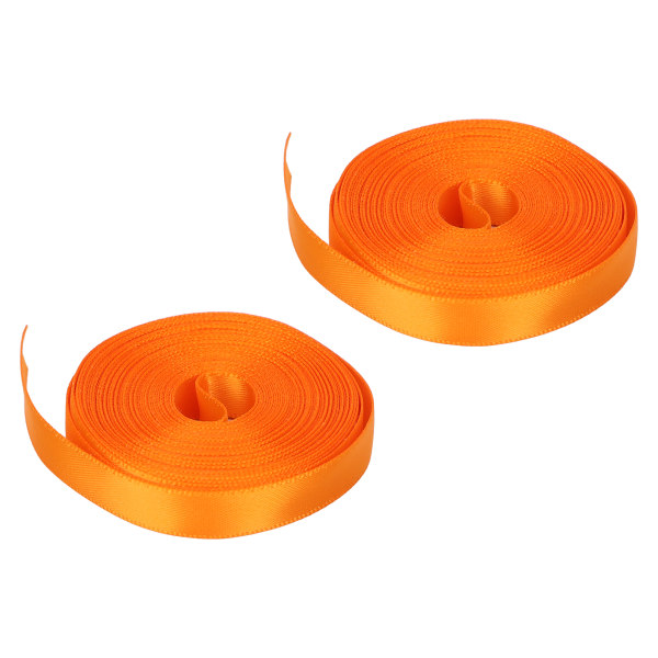 10 mm presentplastband Vattentätt dekorativt band DIY polyester omslagsband 5yard X 2stOrange