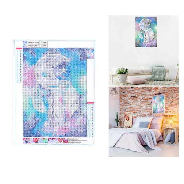 DIY 5D Diamantmaleri Broderikors Sting Hjem Kunst Dekorativt Sett S10000