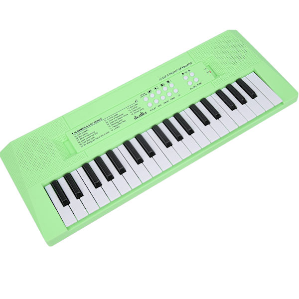 BF-3738 musikalsk keyboard elektrisk piano med 37 tangenter for nybegynnere Utdanningsinstrument Grønn