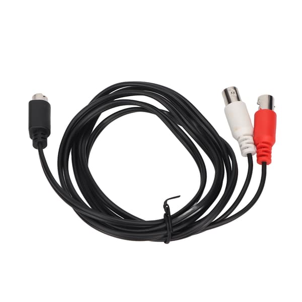 MINI DIN 4-benet til 2 BNC-kabel Fleksibelt MINI DIN 4PIN Han til 2BNC Hun Y-splitter Videoadapterkabel 1,5 m