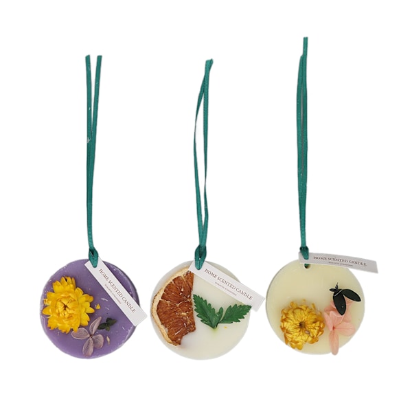 3 st Aromaterapivaxtablett Bärbar Långvarig Doft Doftande Solid Aroma Wax Tablett