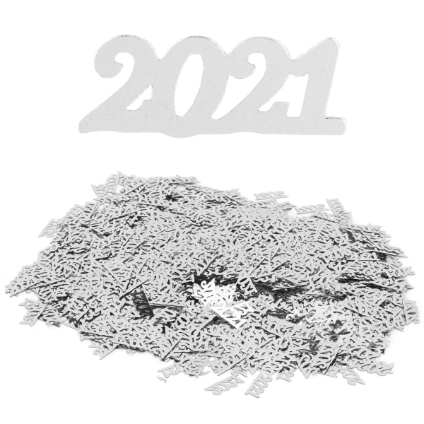 2021 Konfettikoristeet Paperinen uudenvuoden konfettikiiltävä koriste hääjuhliin