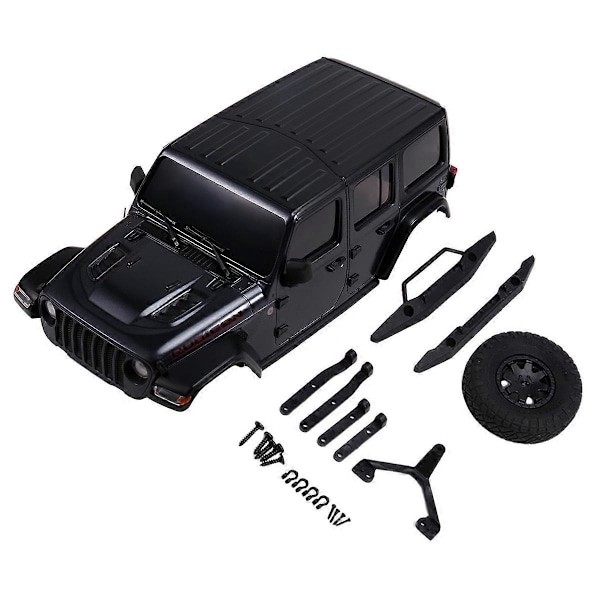 Kaross Kaross Mini Z Mini-Z för 1/24 Axial SCX24 RC Bildelar Svart