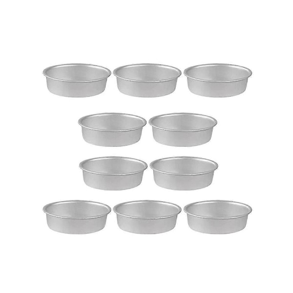 Aluminiumlegering Cheesecakeform Brödform Tartlettform - 10st Mini Oval Äggform