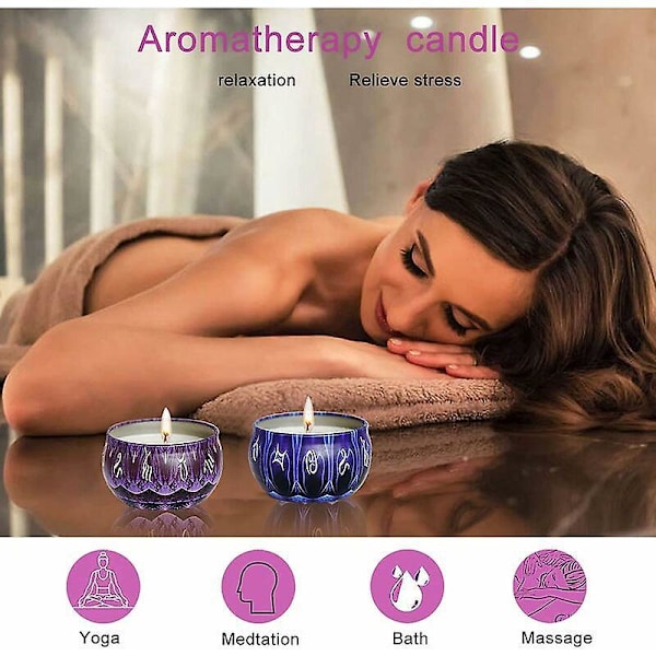 Doftljus, 12 Konstellationsserien 12-pack Doftljus Presentförpackning, 100% Sojavaxljus, För Aromaterapi Bad Yoga, Bröllop, Alla hjärtans dag, Jul