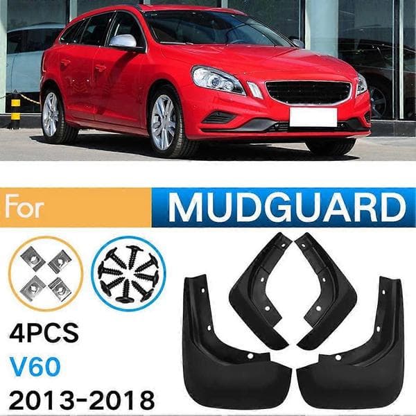 4 stk bilskjermer sprutskjermer for Volvo V60 2013-2018 biltilbehør