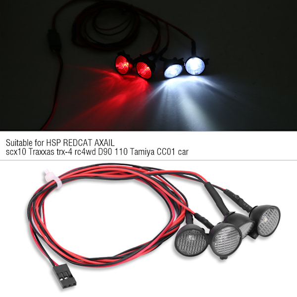 RC Crawler LEDs Light Bar kattovalaisimen lisävaruste Axial scx10 Traxxas trx 4 -autoon (punainen valkoinen)