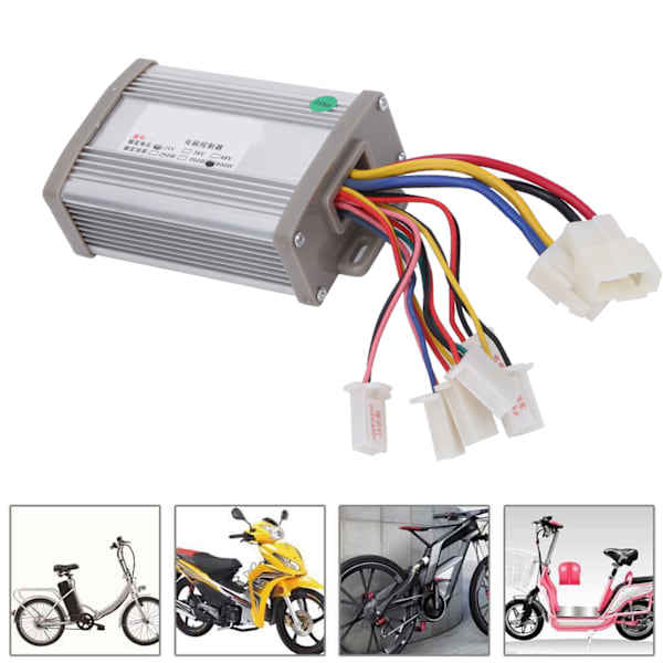 24V 800W børste-motorcontroller tilbehør til elektrisk cykel E-cykel Tricykel otte ledninger