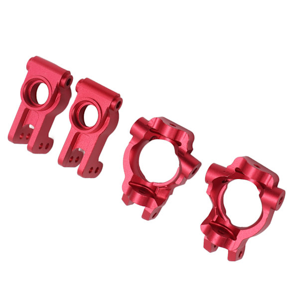 Metal Front C Hubs Spindler med bageste Hub Carriers til Losi Lasernut U4 1/10 RC BilRød