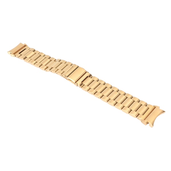 Rustfritt stål klokkebånd kompatibelt med Galaxy 4 Quick Release Solid Metal Watch Replacement Strap Gold