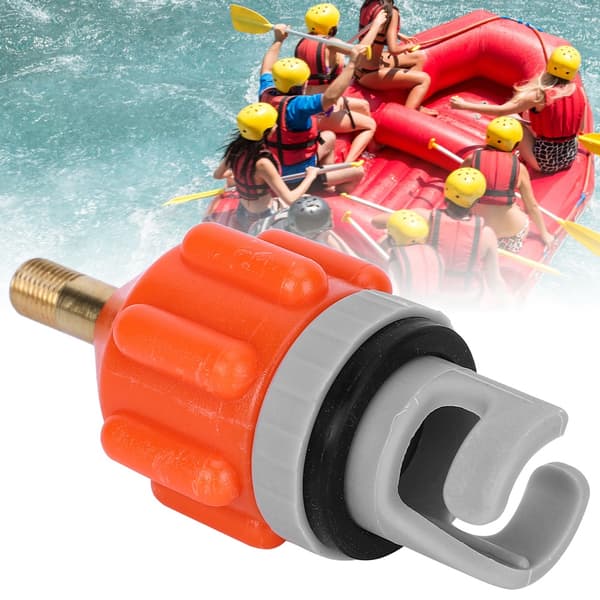 2 stk. Luftpumpe Inflator Surfbræt Paddle Board Kano Adapterhoveder Tilbehør orange