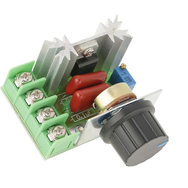 AC-motor varvtalsregulator 2000W justerbar spänningsregulator 50-220V 25A LED-dimmer 1 st