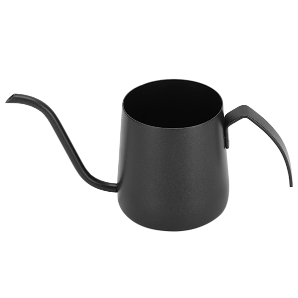 304 Rustfrit Stål NonStick Lang Tud Kaffe Kande Kedel Tekande til Hjem Kaffebutik Cafeer (Sort 250ml )