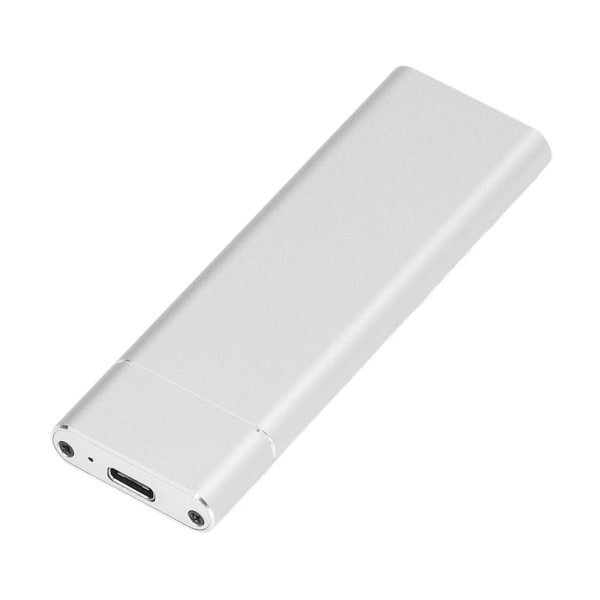USB C SSD-hölje M.2 NGFF High Speed ​​Transfer USB3.0 5Gbps USB 3.1 10Gbps Typ C metall SSD-hölje för dator Silver
