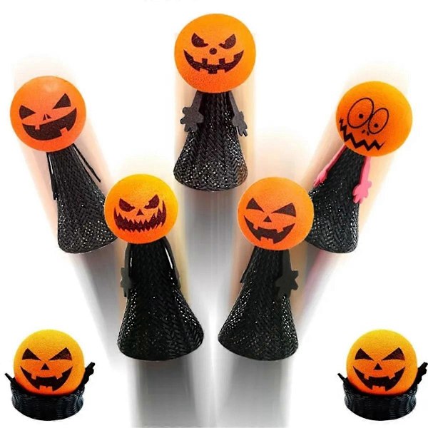 Intressant Halloween Fingerdocka Present Pumpa Hoppande Dockleksak