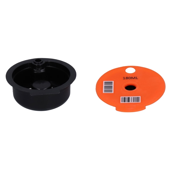 Genanvendelig kaffekapsel Kaffefilterkop med børsteske Hjemmekontor Cafetilbehør Orange 180ML