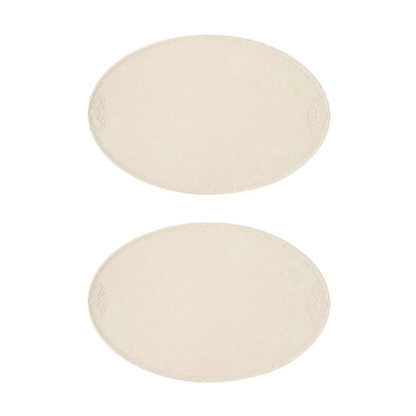 Retro Pu Bordstablett Europeisk Fransk Stil Oval Isolering Mat Hem G
