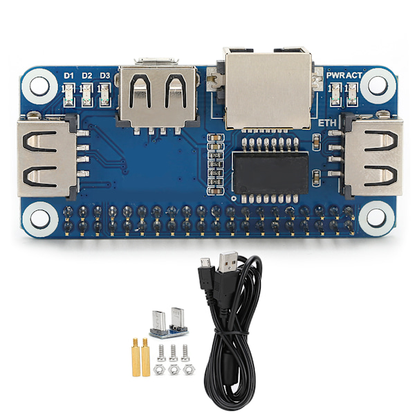 Utvidelsesmodul Hub Splitter Board Elektrisk Tilbehør USB til Ethernet RJ45 Nettverk Port Utvidelsesmodul
