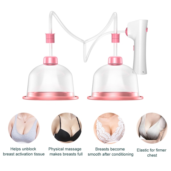 Multifunktionel brystforstærker Elektrisk brystforstærkningsinstrument Dame Elektrisk brystforstærker BH-massagerforstørrelser