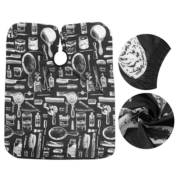 Vattentät Frisör Andningsförkläde Hårklippning Frisörsalong Klänning Cape (120 x 145 cm)