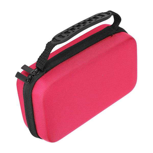 Stationery Bag MultiFunction Portable MultiPurpose LargeCapacity Pens Storage Case(Rose Red )