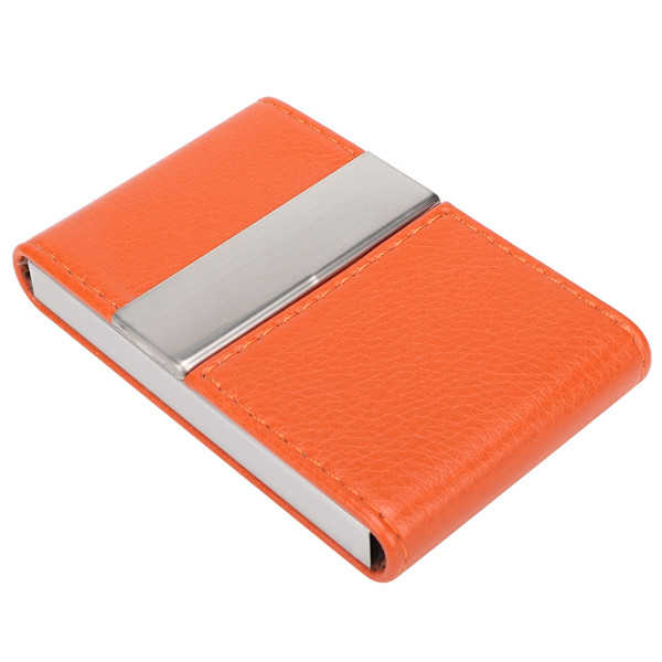 Dubbelöppen visitkortshållare i rostfritt stål Case Case(orange)
