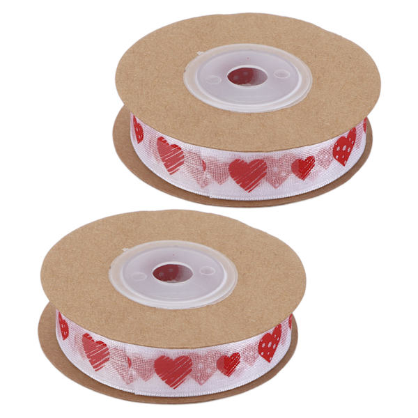 2ST printed band Tvättbart polyester gör-det-själv-hårband utan rynkor Print 1,5 cm