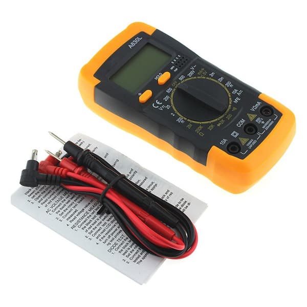 Digitalt multimeter elektronisk måleinstrument utstyr digitalt testverktøy multifunksjonstester A830L