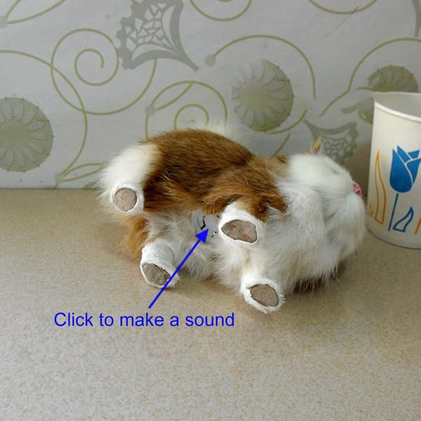 Fluffy plysj katt kosedyr leketøy julebursdagsgave