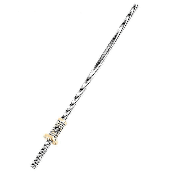 T8 Gängstång Längdskruv med Anti-glapp Fjäderbelastad Mutter för 3D-skrivare (300mm)