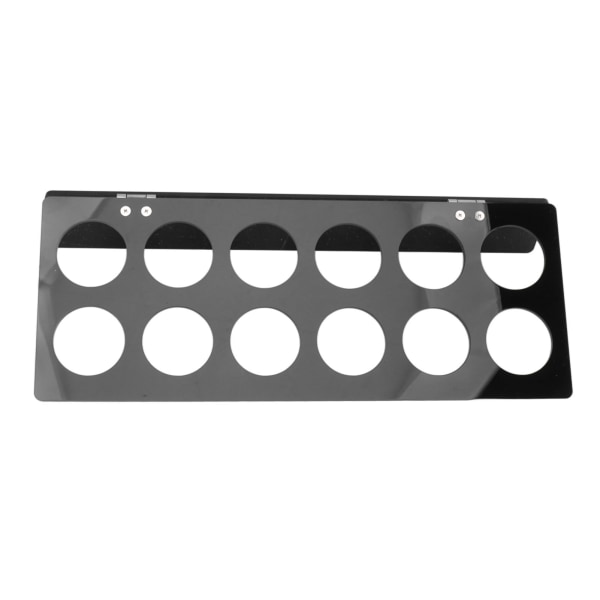 Veggmontert kaffeputeholder - plassbesparende under-skapskapselholder for kaffeputer - svart