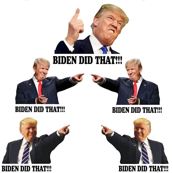 100 stk. Biden Did That klistermærker Joe Biden I Did That vandtætte klistermærker til bilrude, kop, hjelm, bærbar computer, bagage, væg