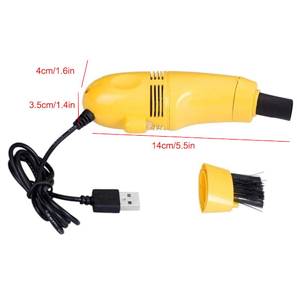 USB Mini Dator Tangentbord Dammsugare PC Bärbar dator Borste Dammsugare