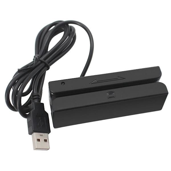 Msr90 Usb Magnetremskortläsare Kortläsare Stripe 3 Spår Mini Swiper kompatibel Usb Pc-O