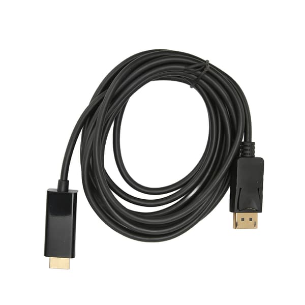 DisplayPort till HD Multimedia Interface-kabel 4K Fördröjningsfri Envägs videoadapterkabel för PC Laptop TV 9,8 fot
