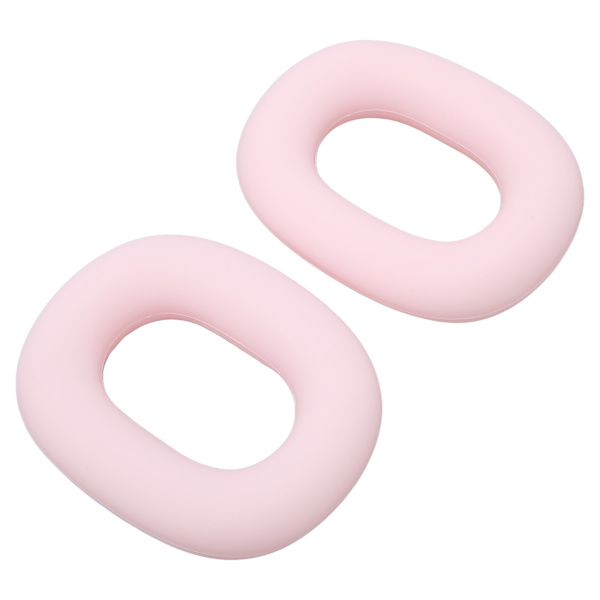 Erstatningsøreputer i silikon, svettesikre øreputer til IOS Earbuds Max, rosa