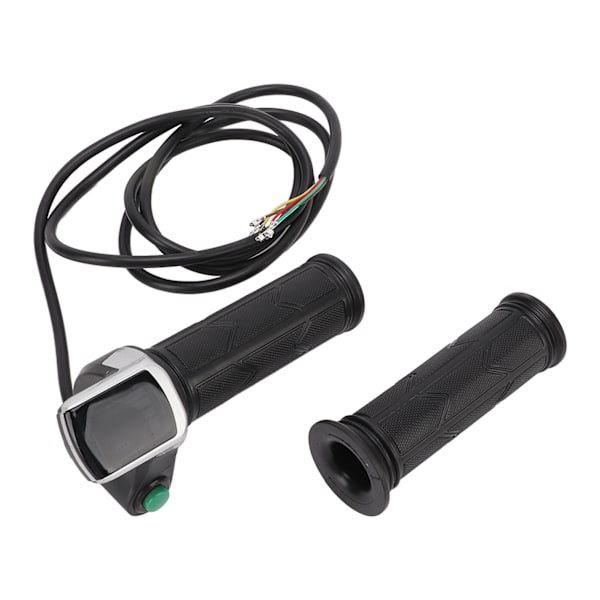 Elektrisk motorcykelhandtag gasreglage vridgrepp gummi vridgasreglage handtagsgrepp med LCD-display 48V
