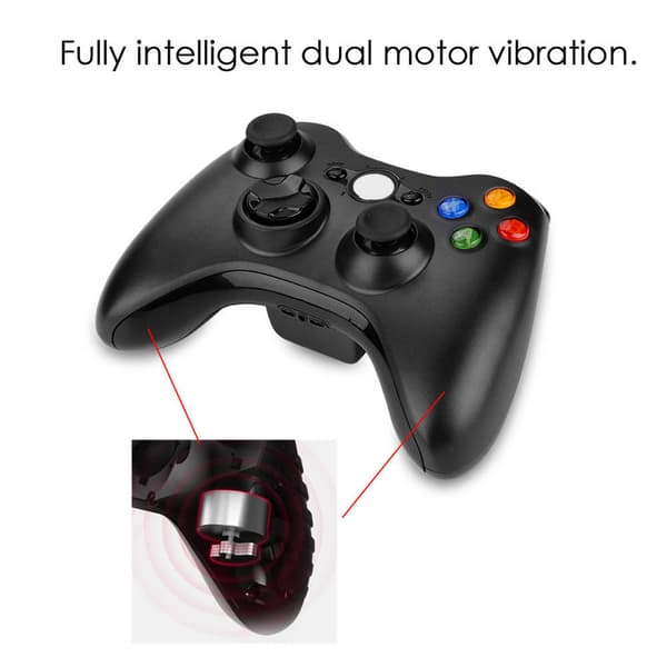 Gamepad til Xbox 360 Controller Joystick Trådløs Controller Bluetooth Trådløs Spil (Sort)