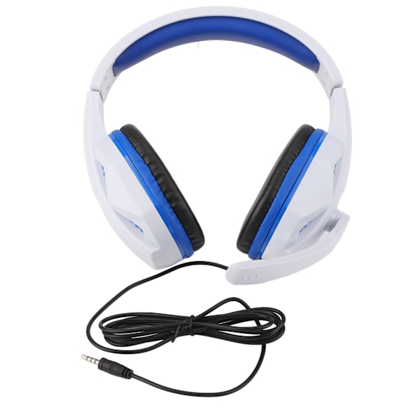 Gaming Headset med støyreduksjon, kraftig bass, pustende kablet spillhodetelefon med mikrofon for PS5, XBOX og PC