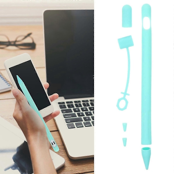 Silikon Stylus Skydd Pennfodral Kompatibelt för Apple Pencil 1:a Generationen
