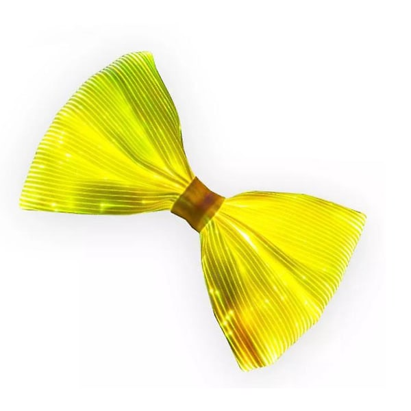 Luminous LED Fluga - 7 Färger Klassisk Förbunden Fluga för Pojkar, Solid och Formell i Svart