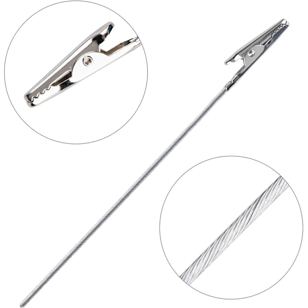5 stk Metalltråd Alligator Klips Lange Hale Bordnummerholdere for DIY Kort Notater Bilder menyer Memo