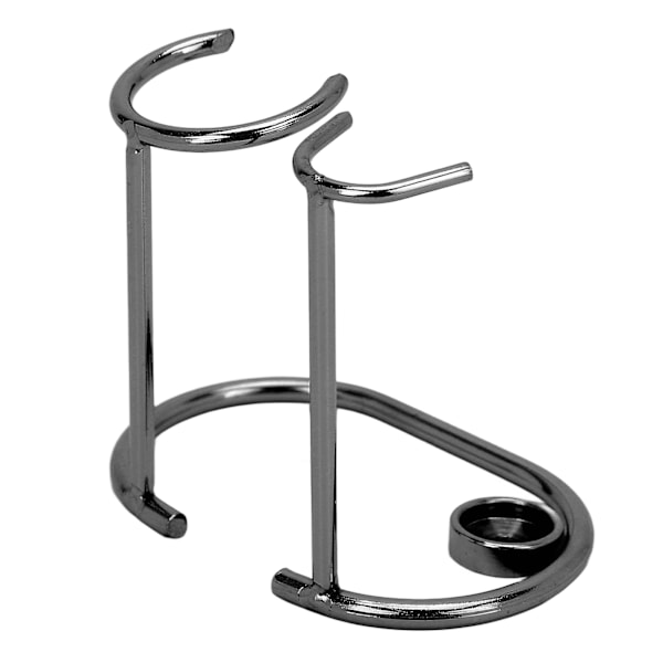 Barberstativ Sikkerhed Rustfrit Stål Moderne Design Rustfri Holdbar Lille bærbar barberbørsteholder til toilet Sort