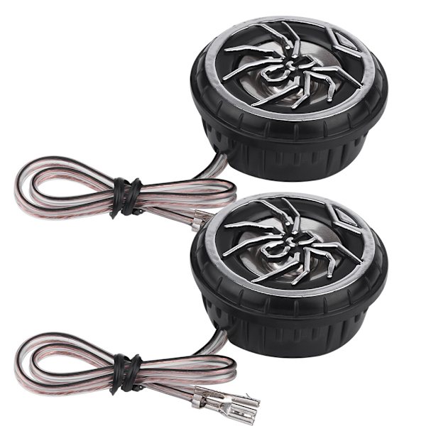 2 stk. Kreative Auto Car Spider Pattern Super Power Loud Audio Speaker Tweeter Højttaler