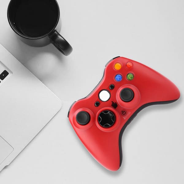 Trådløs controller til Xbox 360 Game Controller Gamepad til Xbox 360 til Win/XP/MAC (rød)