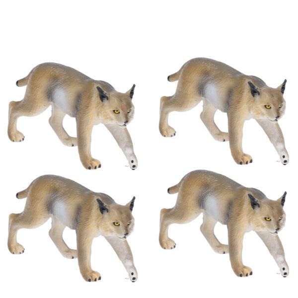 Gaupe Dyrefigur PVC Realistiske Ville Dyr Modell Leke Samling Bursdagsgave til Barn Småbarn