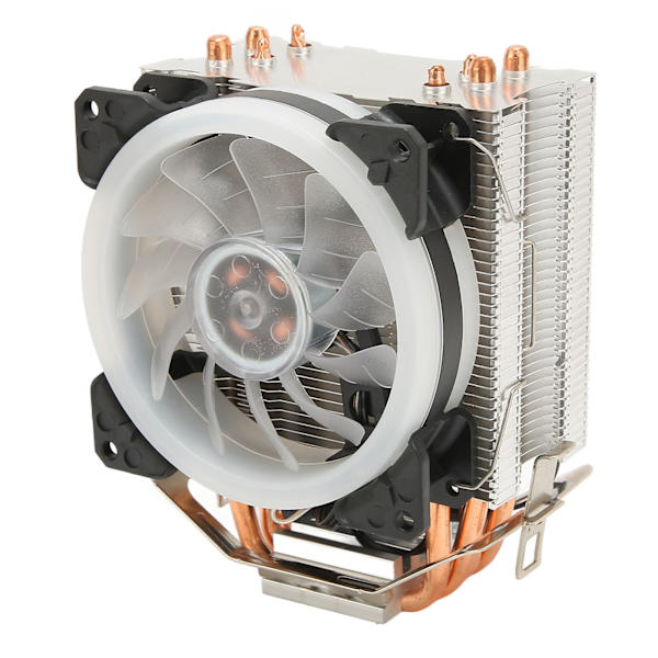 CPU-køler med RGB-lys 9,2 cm blæser 12V 3PIN 4PIN interface Plug and Play CPU-køleblæser Lydløs CPU-blæser til stationær computer