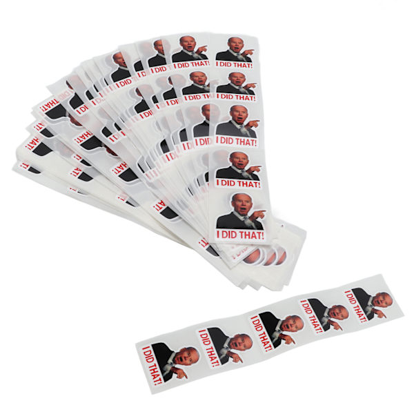 100 st American President Stickers I Did That Stickers för bil, bärbar dator, vägg, fönster, bensinpumpar