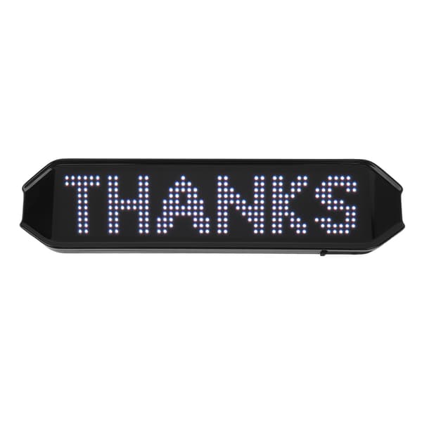 225 X 55 X 15mm Farget LED-skilt 4 Moduser APP-kontroll Programmerbare Sykkelsvinglys USB-lading